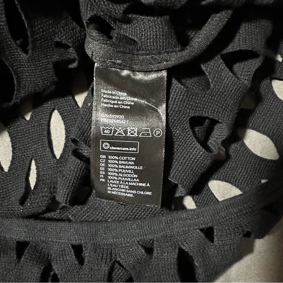 Black Long Sleeve Mesh Dress Bikini Cover Up - Picture 5 of 6